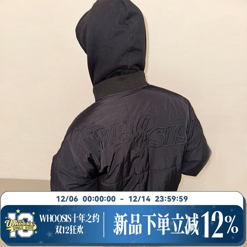 WHOOSIS（不知其名）立体口袋棉服外套秋冬上衣保暖校园男女情侣