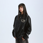 街头休闲酷飒男女 复古机车皮衣夹克外套美式 WHOOSIS 不知其名