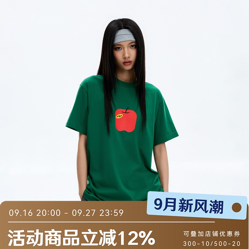 WHOOSIS（不知其名） 青 红 毒苹果短袖T恤圆领夏季青春流行男女										