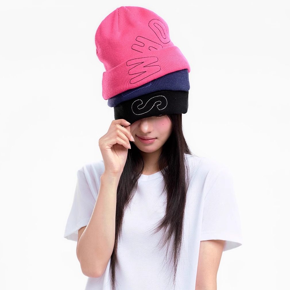 WHOOSIS（不知其名）多色米粒绣毛织折边冷帽针织帽棉帽冬季保暖,服饰配件/皮带/帽子/围巾,帽子,淘宝优惠券,粉丝福利购,淘宝优惠卷