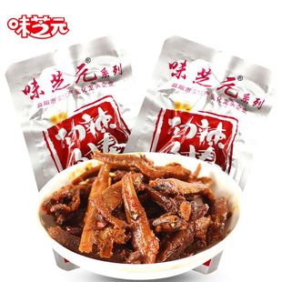 味芝元 50包湖南特产毛毛鱼香辣小鱼仔零食 劲辣鱼棒15g