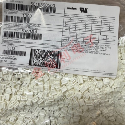 Molex连接器 501939-0500 5019390500 胶壳5P 原装现货 一个起拍