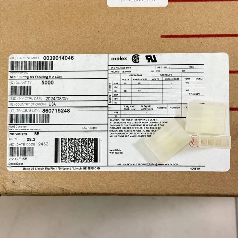 Molex连接器 3901-4046 39014046 39-014046 5559-04P3 原装现货