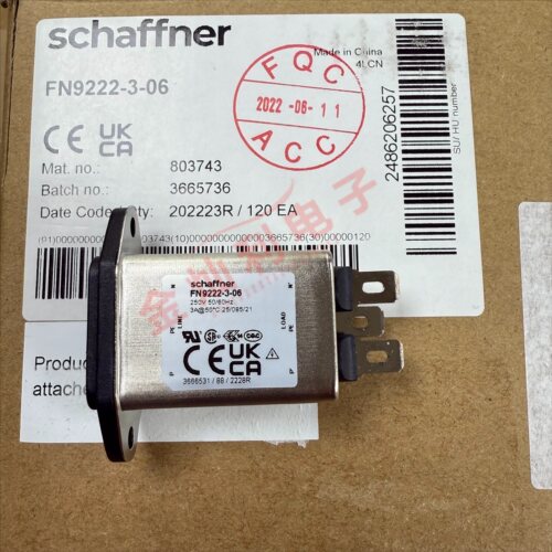 FN9222-3-06 SCHAFFNER 夏弗纳插座电源滤波器 可直拍 原装现货