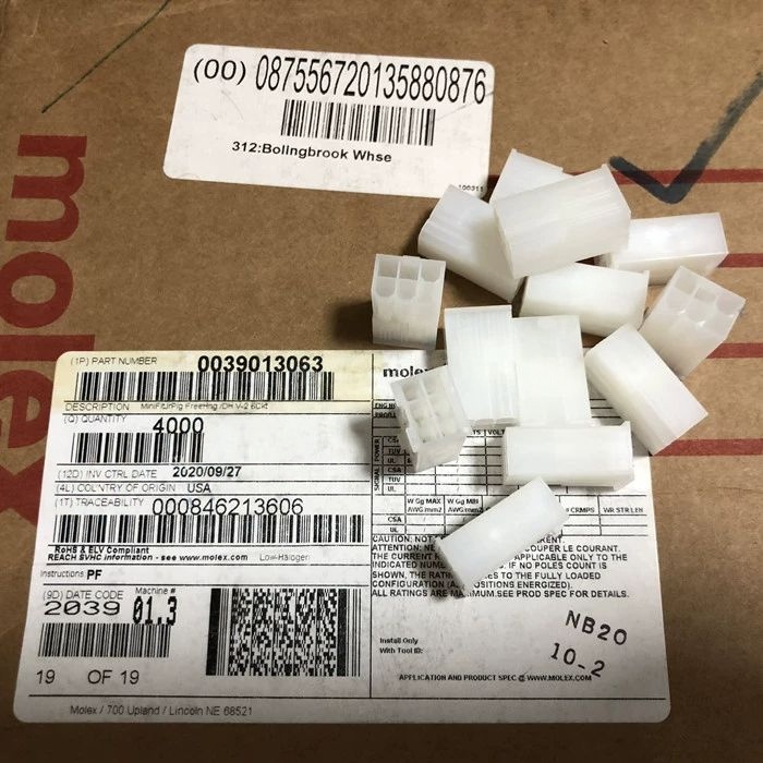 Molex连接器 39013063 3901-3063 39-01-3063 5559-06P1 一个起拍