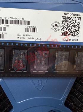Amphenol FS1-Z38-20Z6-40 QSFP28 连接器 FS1Z3820Z640 原装现货
