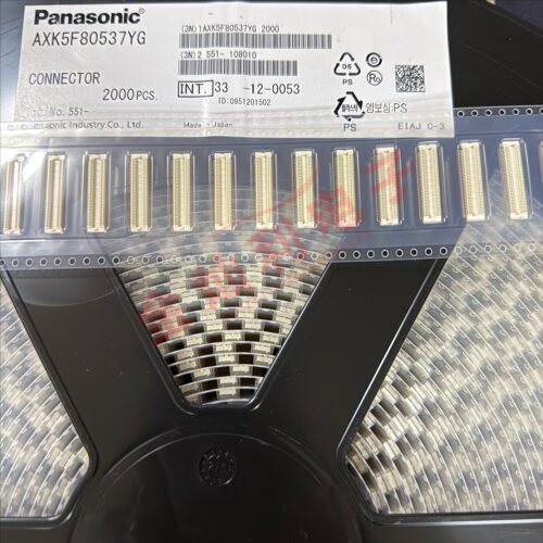 Panasonic/松下 AXK5F80537YG 0.5MM 80P 母座带定位柱 连接器