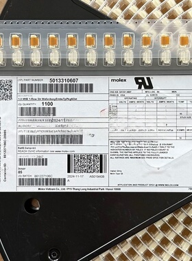 Molex连接器 501331-0607 5013310607 6P针座 1.0mm间距 原装现货