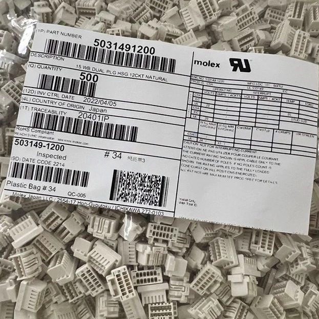 Molex连接器 503149-1200 5031491200 12P胶壳 原装现货 一个起拍