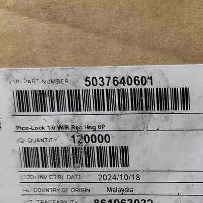 Molex连接器 5037640601 503764-0601 胶壳6P 原装现货 一个起拍