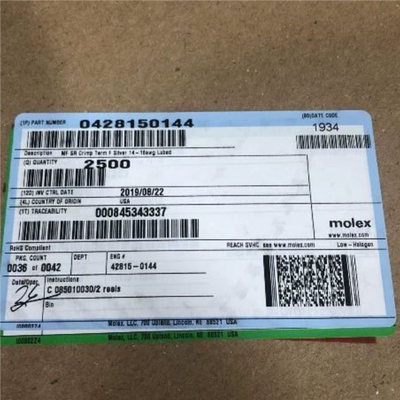 Molex连接器 42815-0144 428150144 端子 线规14-16AWG 原装现货