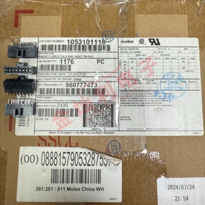 molex原装105310-1116/Nano-Fit插座头1053101116间距2.50mm16pin