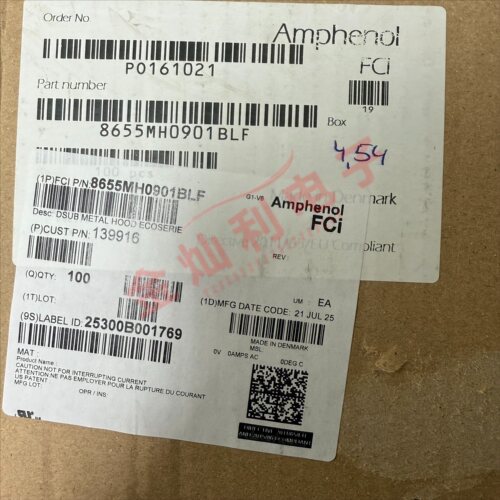 FCI 8655MH0901BLF 连接器 CONN BACKSHELL 9POS 180DEG SHLD