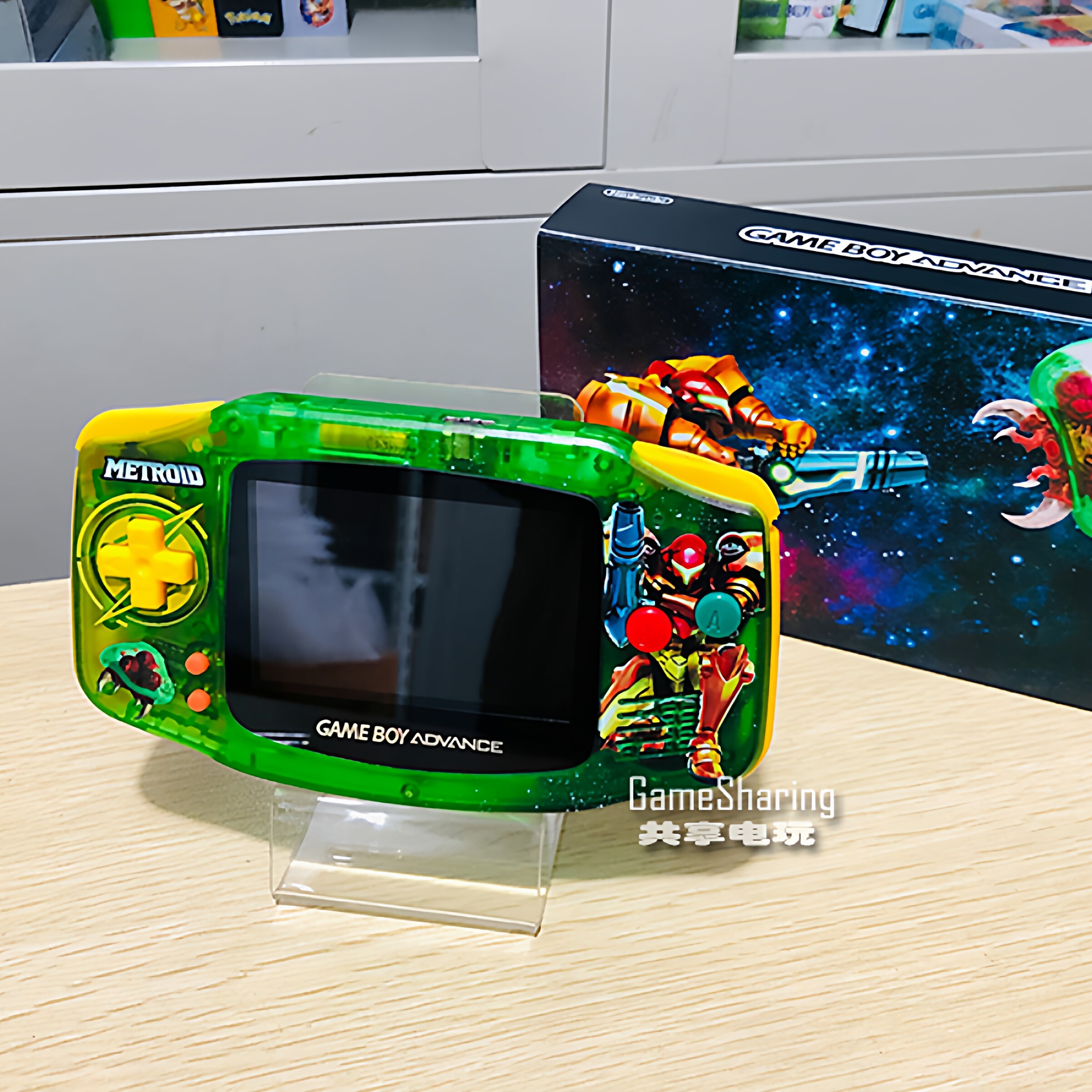 任天堂原装GAMEBOY GBA掌上游戏机掌机童年怀旧经典 银河战士绿透