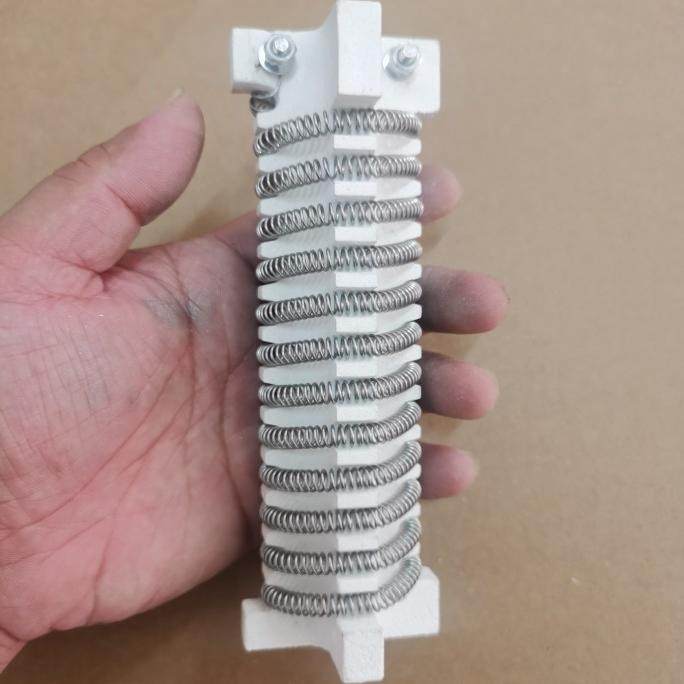 160*52MM陶瓷发热芯电热配件220V大功率工业吹风机加热丝干烧暖风