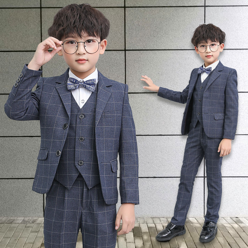 아동복 꽃 파는 아가씨 꼬마 소년 피아노 연주 드레스 호스트 잘 생긴 영국 코트 소년 정장