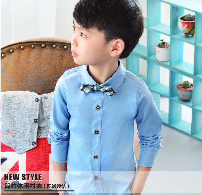 Chemise garcon à manche longue - Ref 2076324 Image 1