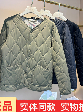 动氧9905男士山羊绒圆领多宝衣新款冬季加厚保暖棉服外套长袖上衣