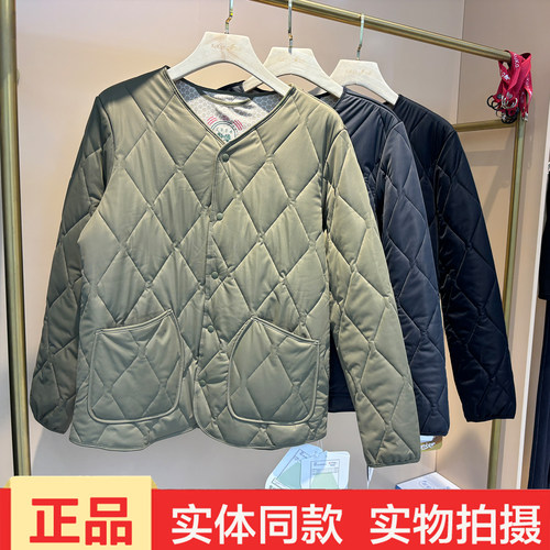 动氧9905男士山羊绒圆领多宝衣新款冬季加厚保暖棉服外套长袖上衣