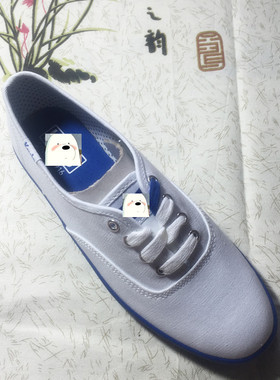 Keds Krystal秀晶Taylor Swift帆布鞋平底鞋 白色蓝底系带