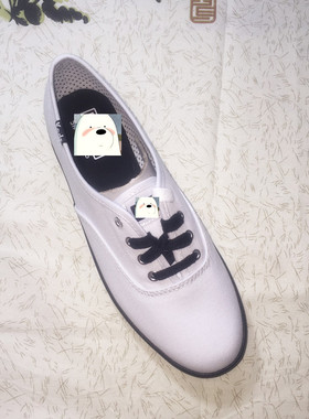 Keds Krystal秀晶Taylor Swift帆布鞋平底鞋 白色黑底系带帆布鞋