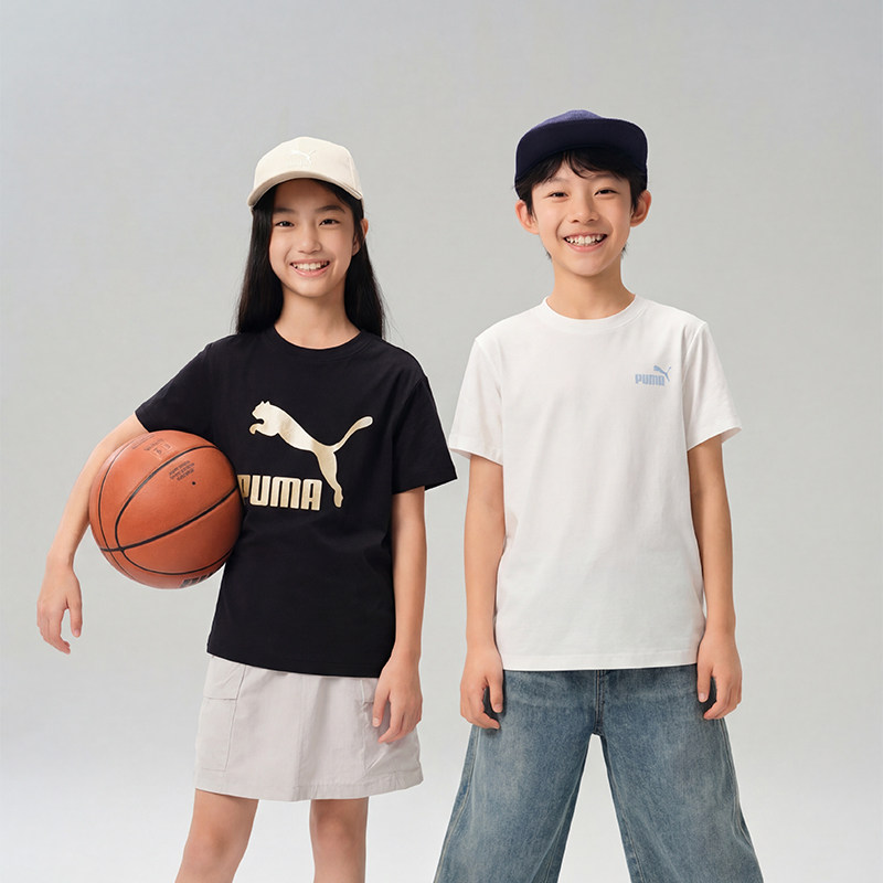 【渠道】【两件装】PUMA彪马儿童短袖T恤吸湿速干凉感短袖