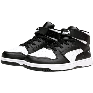 PUMA彪马童鞋男女童中童魔术贴弹力鞋中帮潮流新款运动时尚板鞋