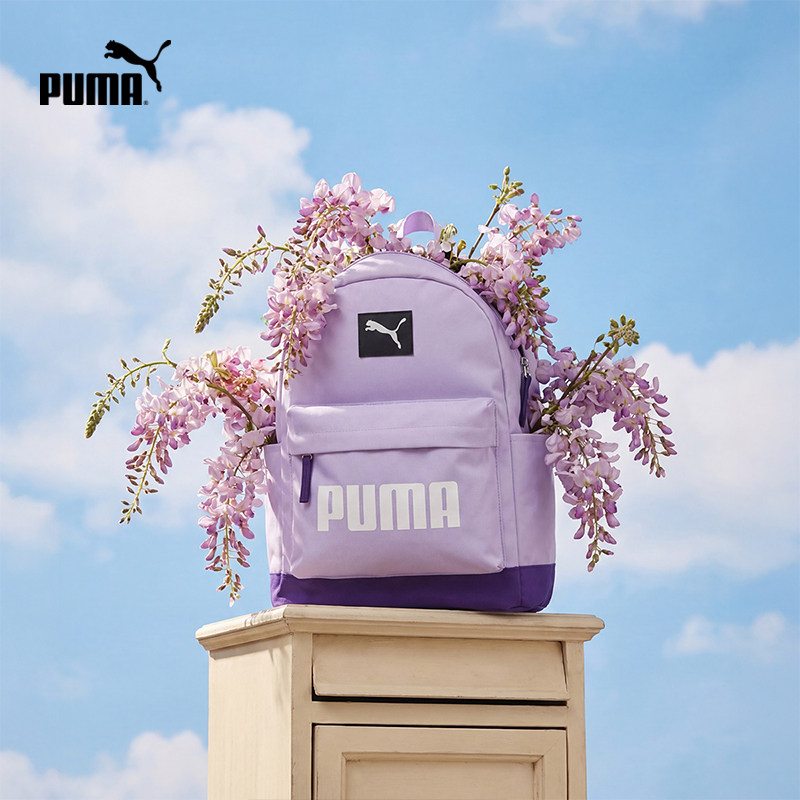 PUMA彪马童装26春季新款儿童双肩包书包休闲包包撞色背包