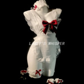 蓝菲私语「午后甜茶」 纯欲可爱性感套装 情调制服小胸内衣qqny