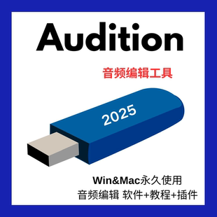 Audition 2025简体中文永久版安装包教程插件素材 AU音频剪辑工具