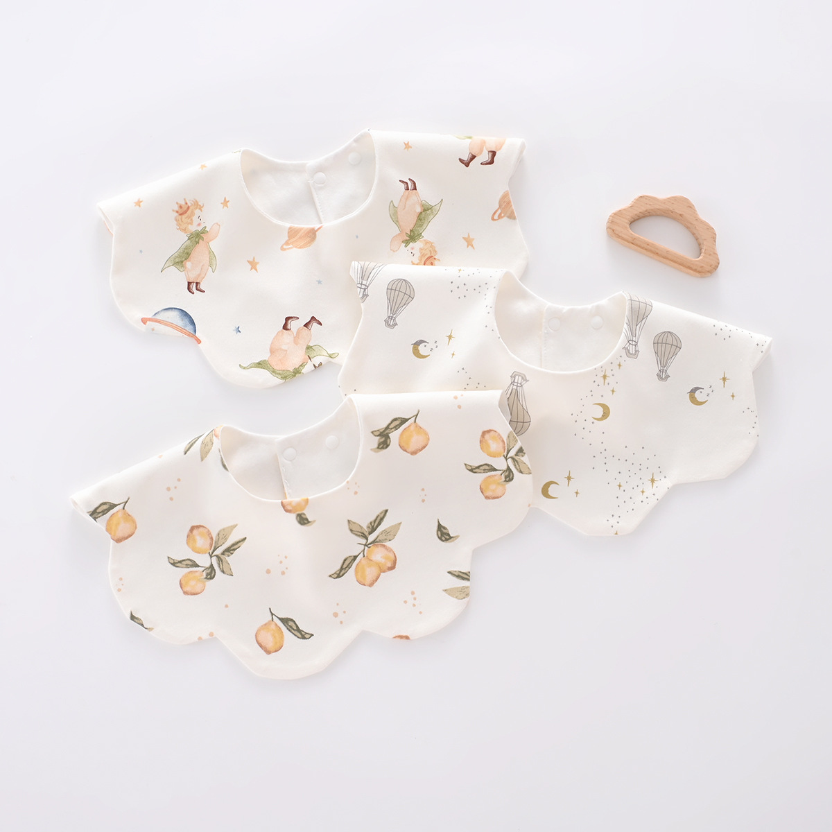 婴儿围嘴纯棉防水口水巾