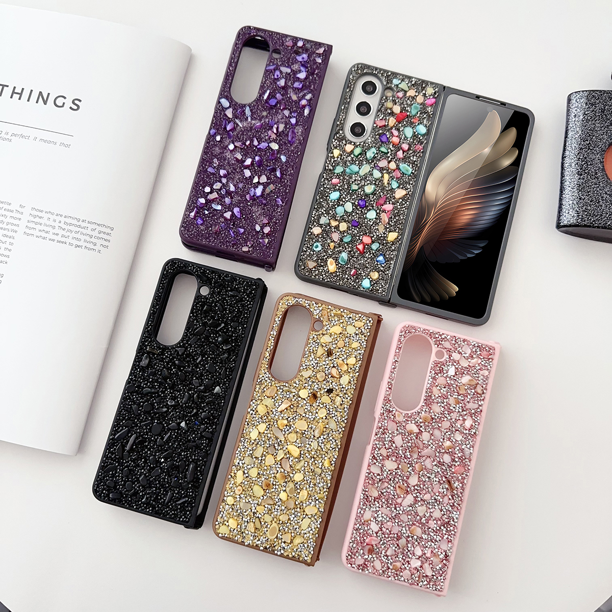 ZFold5/4/3肤感简约手机壳