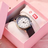 韩系复古手表女款 初高中学生简约女士网红潮流日历考试小众高级感