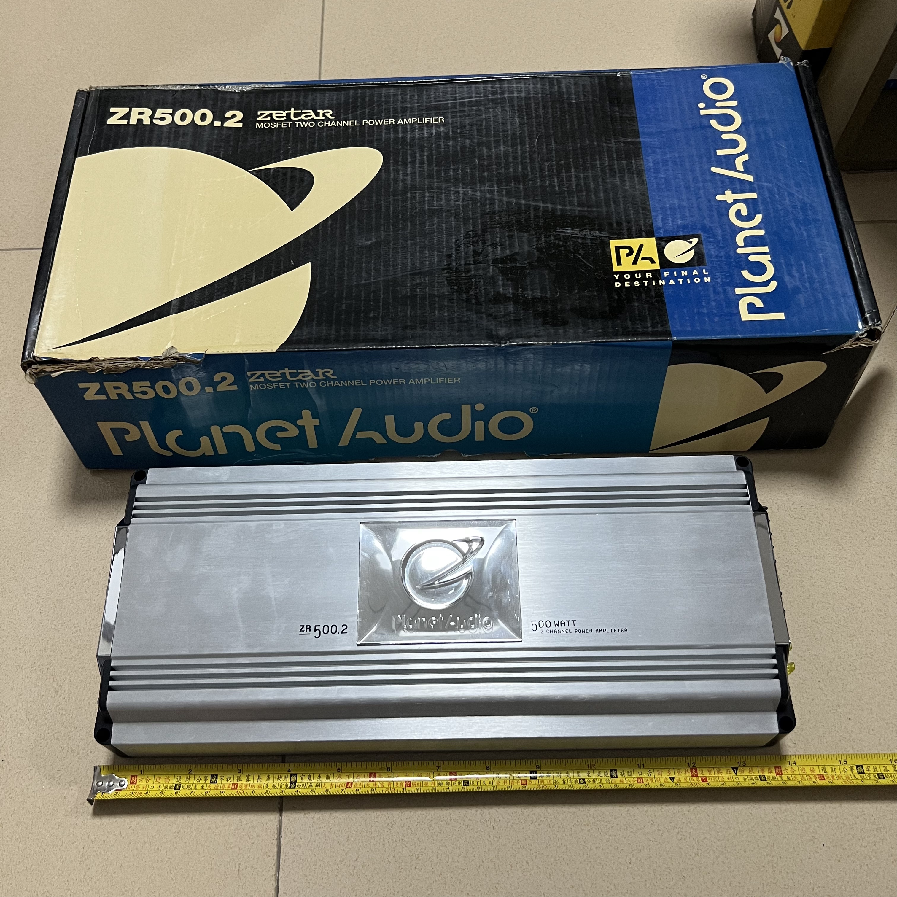 美国planet audio品牌ZR500.2汽车音响功放改装重低音功放2路500W