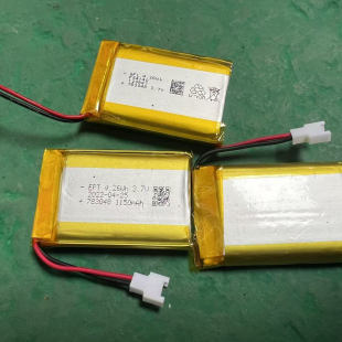 3.7v玩具遥控直升机航模倍轻松按摩器电池1150mah锂电池783048