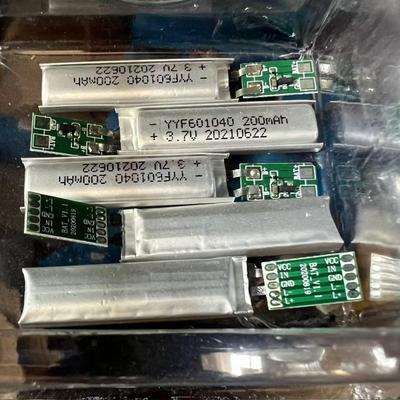 全新拆机 聚合物锂电池3.7V 200mah软包电池 电芯规格601040