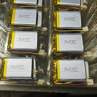 3.7V聚合物锂电池1000mah带三条线保护板胎压仪小熊早教机 523450