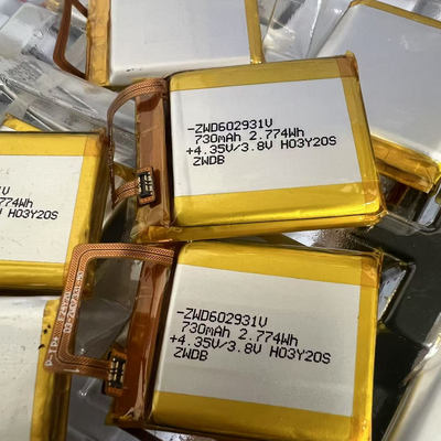 儿童智能电话手表电池4.35V聚合物锂电730mah 保护板软排线602931