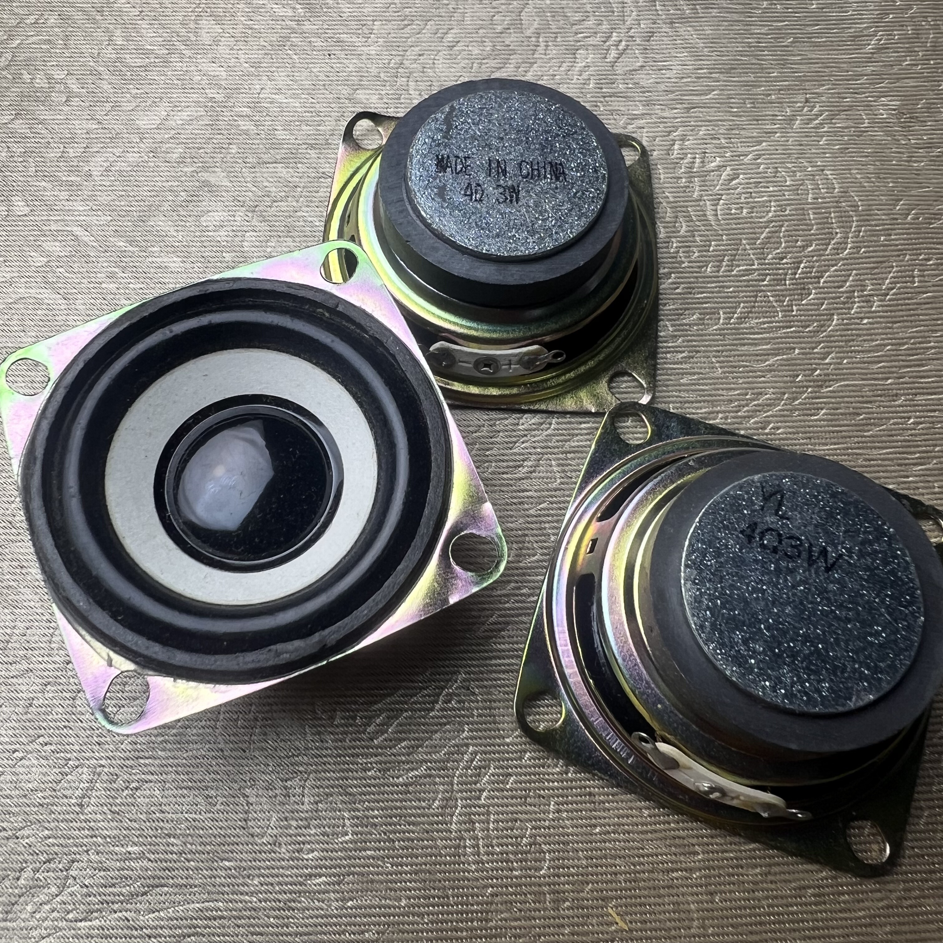 方形2寸52mm外磁黑磁喇叭 蓝牙音箱4欧3W多媒体音响扬声器
