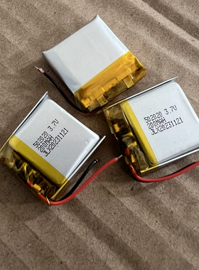 3.7V带保护电路聚合物电芯可充电锂电池手环手表200mAh规格502020