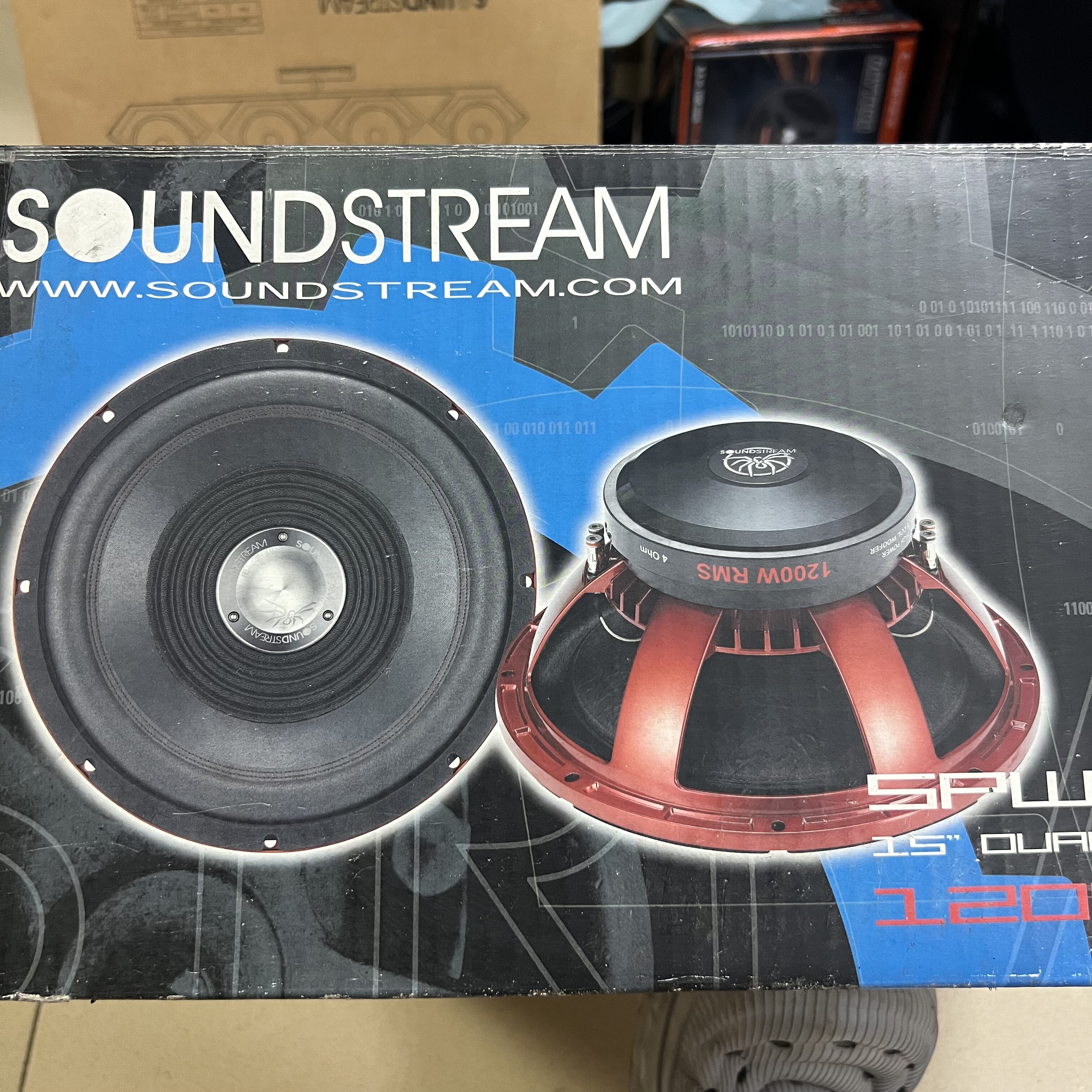 美国蜘蛛侠汽车音响家用KTV音箱铝架15寸重低音炮喇叭2400W扬声器
