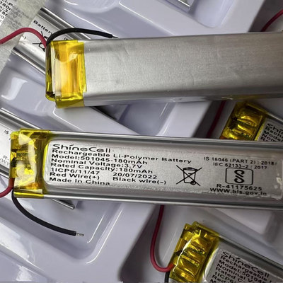 纯钴3.7V聚合物锂电池可充电180mAh录音笔漫步者蓝牙耳机 501045