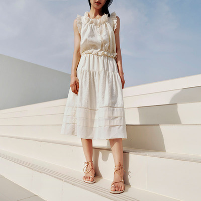 HOWLSTUDIO早秋蕾丝半裙半裙