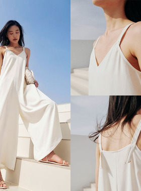 HOWL 摩登御姐气场爆棚度假风吊带阔腿连体裤