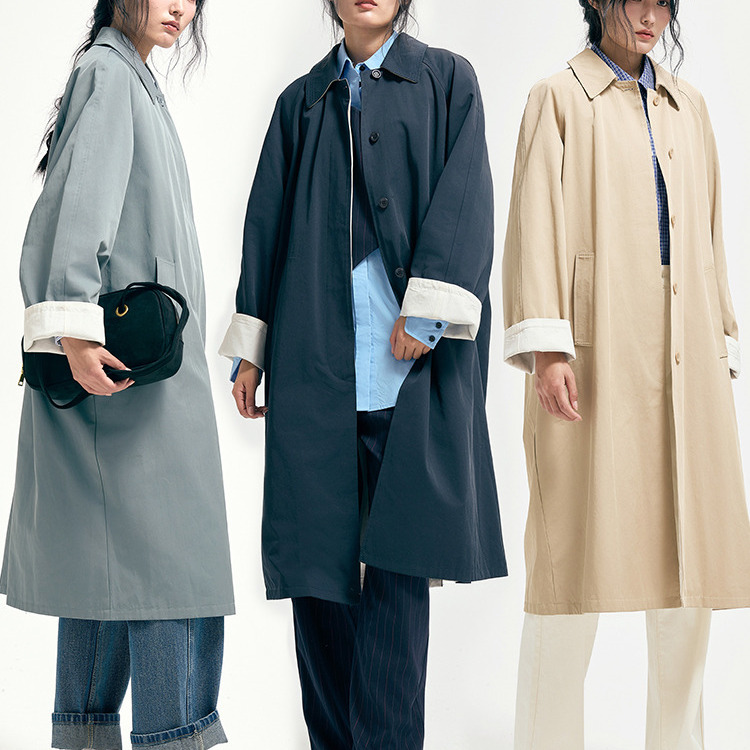 HOWL莫兰迪色系中长风衣