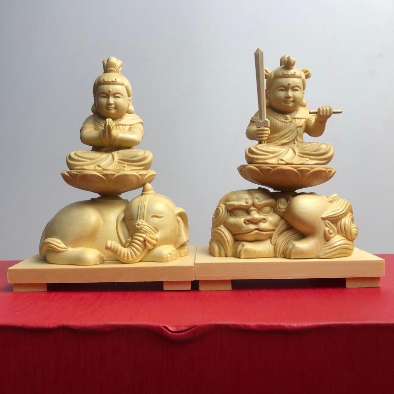 桧木摆件佛像实木工艺品居家供奉