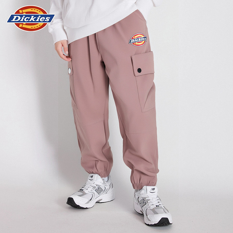 Dickies童装2025新款男女童春秋束脚工装裤儿童纯棉洋气运动长裤