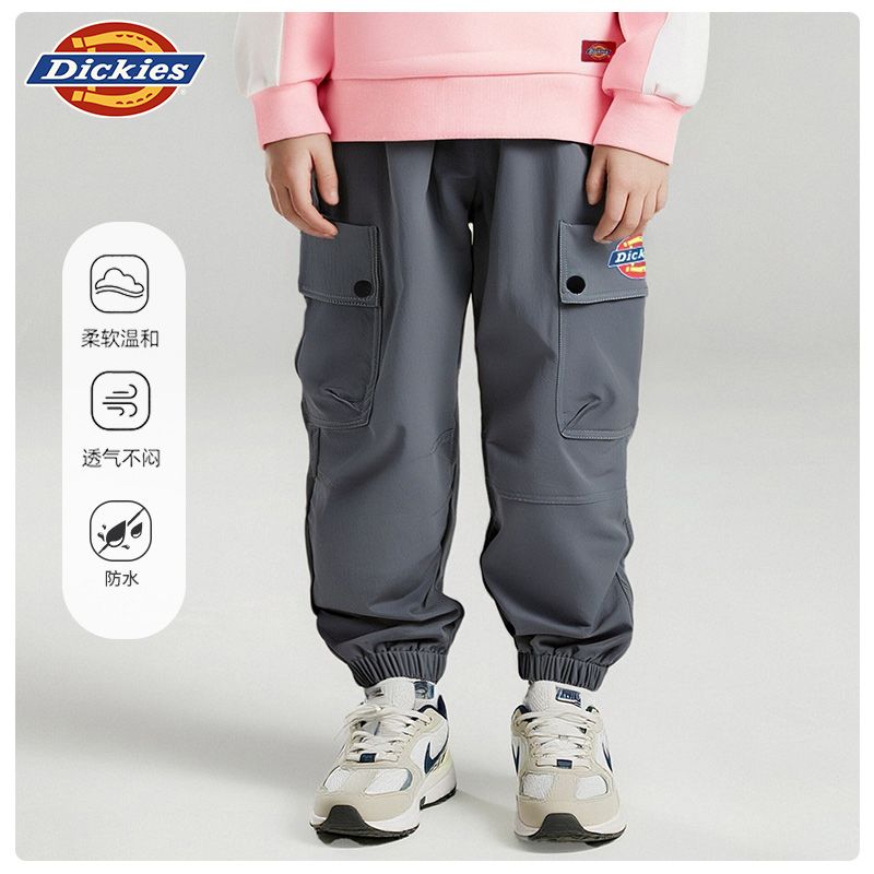 Dickies儿童机能工装裤女童男童户外秋季新款四面弹休闲运动裤子