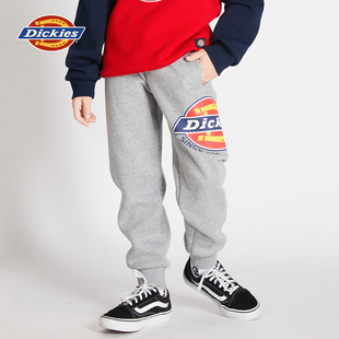 抓绒 子男童女童新早春侧边大logo印花休闲裤 Dickies童装 儿童裤