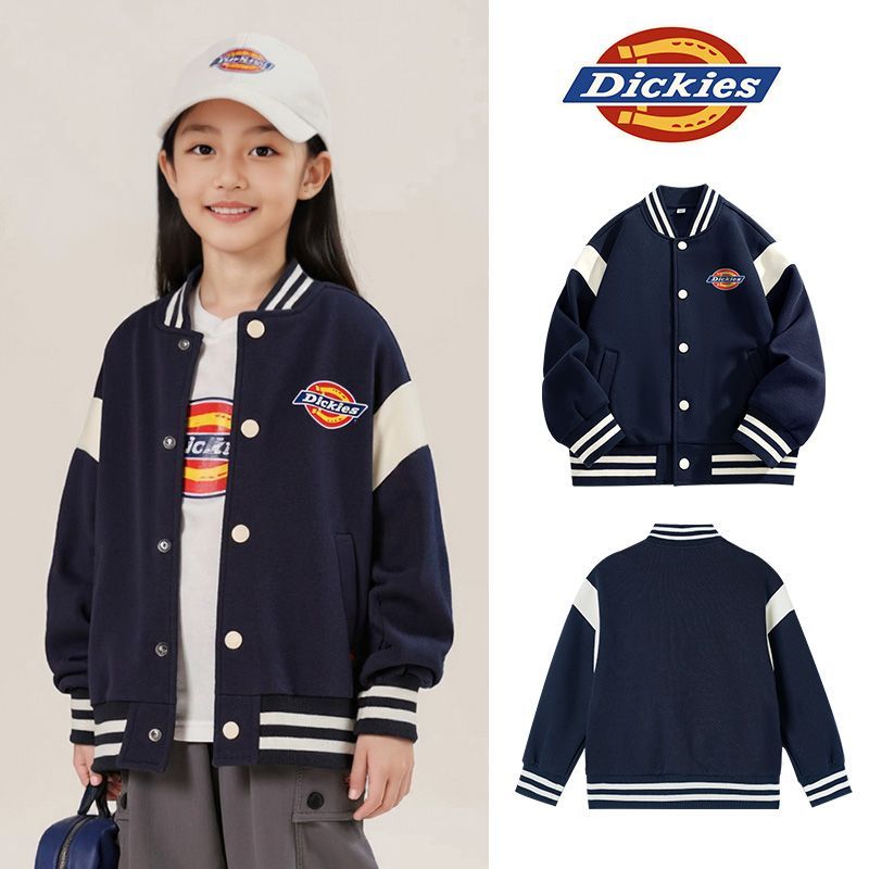 Dickies童装2025年春秋冬新款棒球服外套男女童校园夹克衣服痞帅